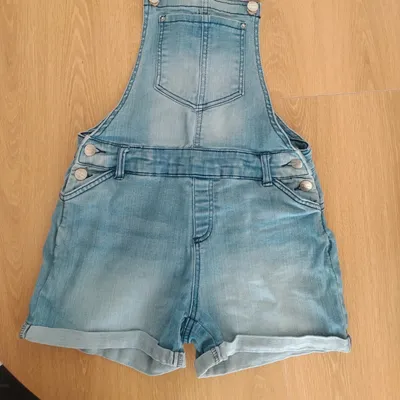 Salopette short bleu femme taille 34